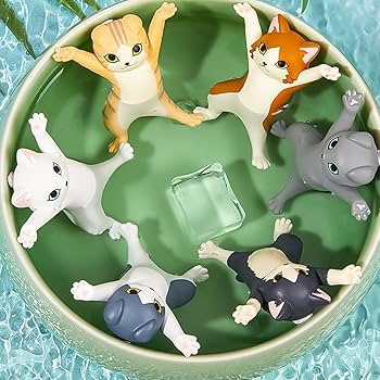 Amazon | Yurika ペン置き 猫 ペンホルダー ネコのペンおき 頑張るネコ